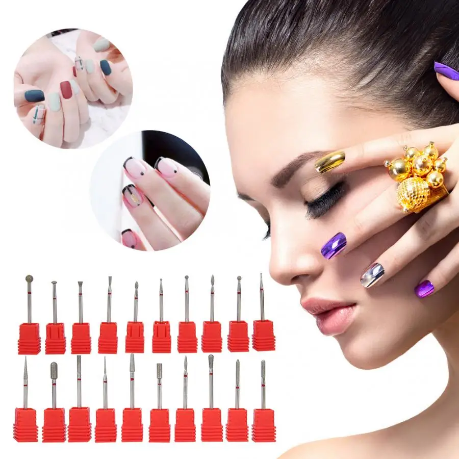 10 шт фрез для полировки ногтей Полировка шлифовальный буфер маникюра и педикюра