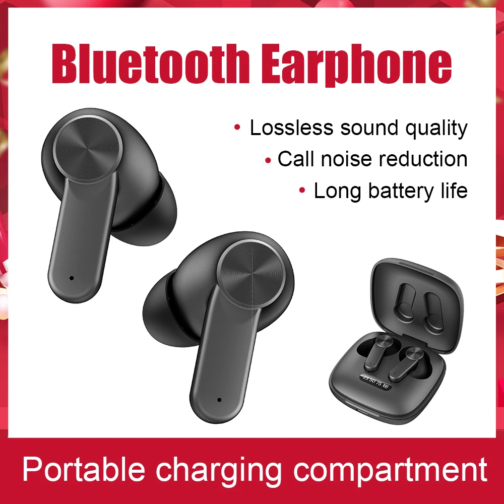 VAORLO беспроводные TWS Bluetooth 5 1 наушники с сенсорным управлением цифровой дисплей