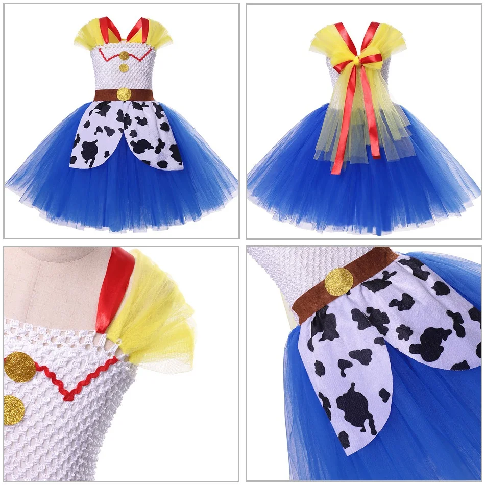 VOGUEON Toy Story 4 Woody Bo платье-пачка с маской для девочек Forky Buzz Lightyear Jessie нарядное платье костюм на Хэллоуин