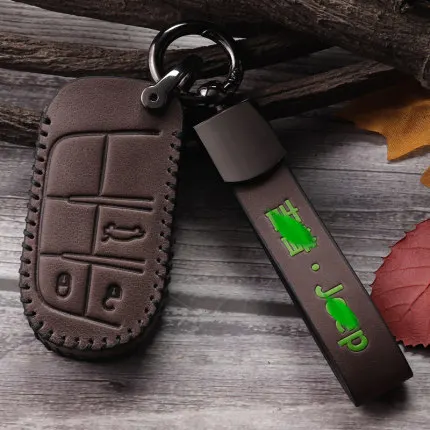 C1 Чехол для ключей Jeep Guide, чехол для ключей Jeep Liberty Freedom Grand Commander Grand Cherokee - Название цвета: C1