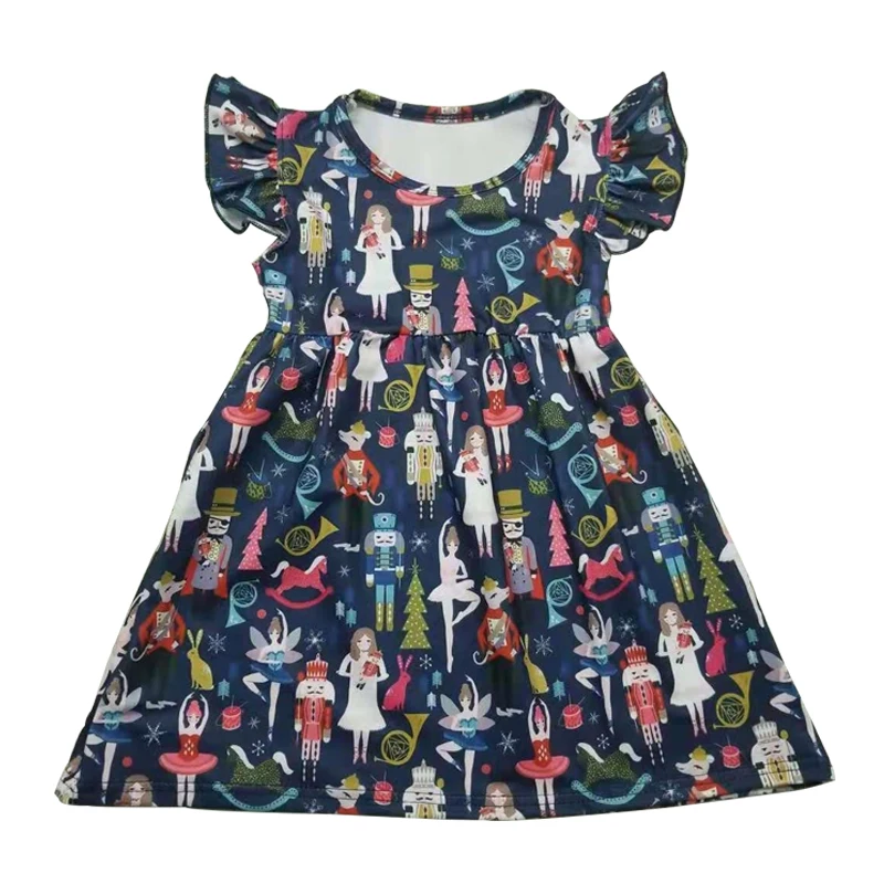 Модная детская одежда коллекция 2019 года платье с цветочным узором для девочек