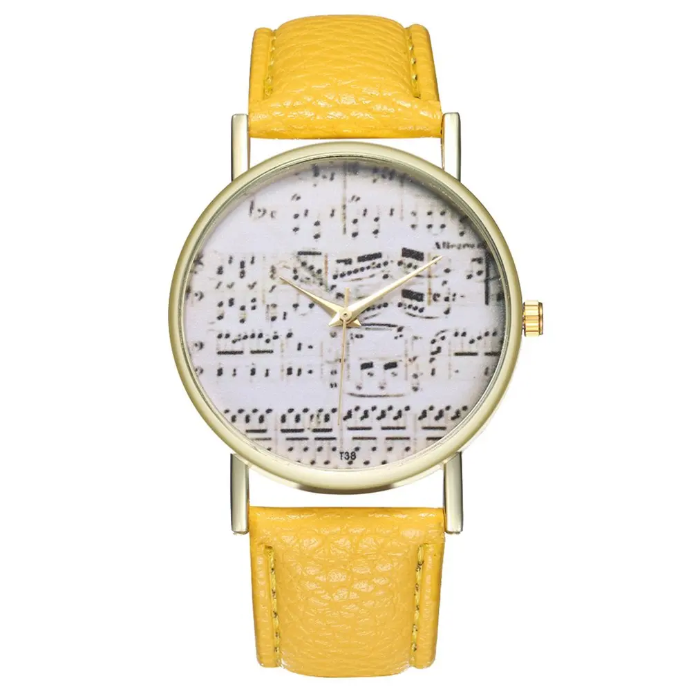 Женские кварцевые часы с кожаным ремешком T38 модные повседневные аксессуары