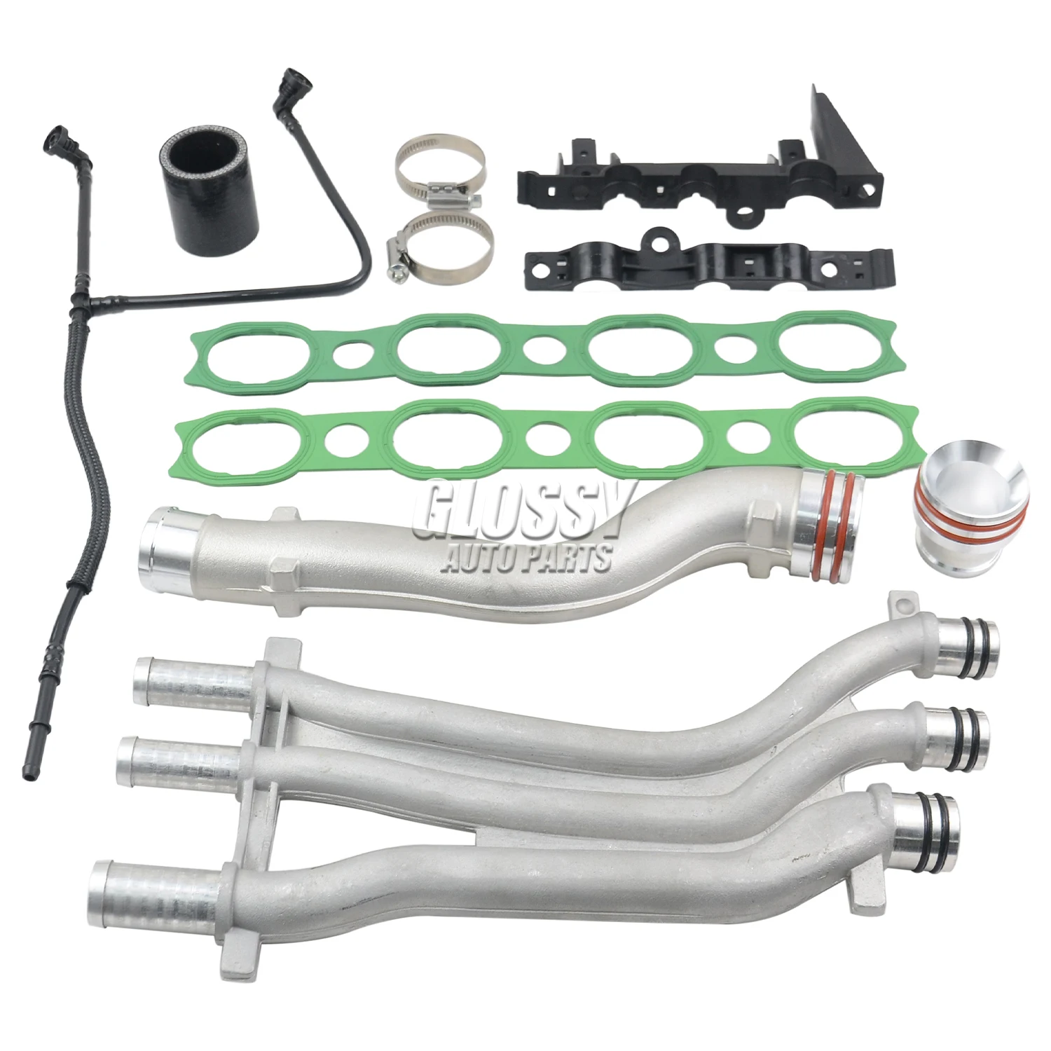 

AP01 Aluminum Coolant Pipe Repair Upgrade Kit For Porsche Cayenne Turbo S 03-06 4.5L 4511CC 94810605906