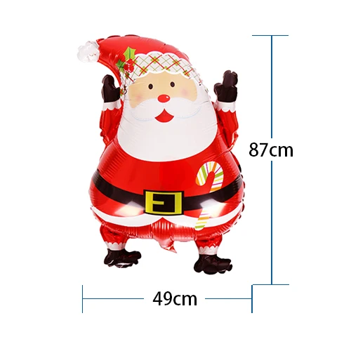 Santa Elf Moose Deer Animal Foil Helium Balloon Merry Christmas New Year Xmas Decorations Birthday party decorations kids - Цвет: Santa