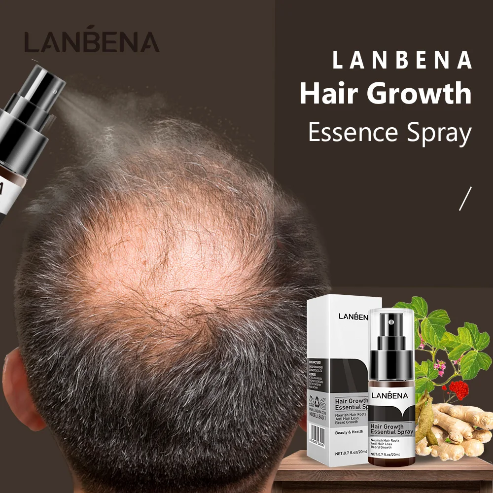 

LANBENA Hair Growth Essence Spray Product Preventing Baldness Consolidating Anti Hair Loss Nourish Roots Easy To Carry Hair Care