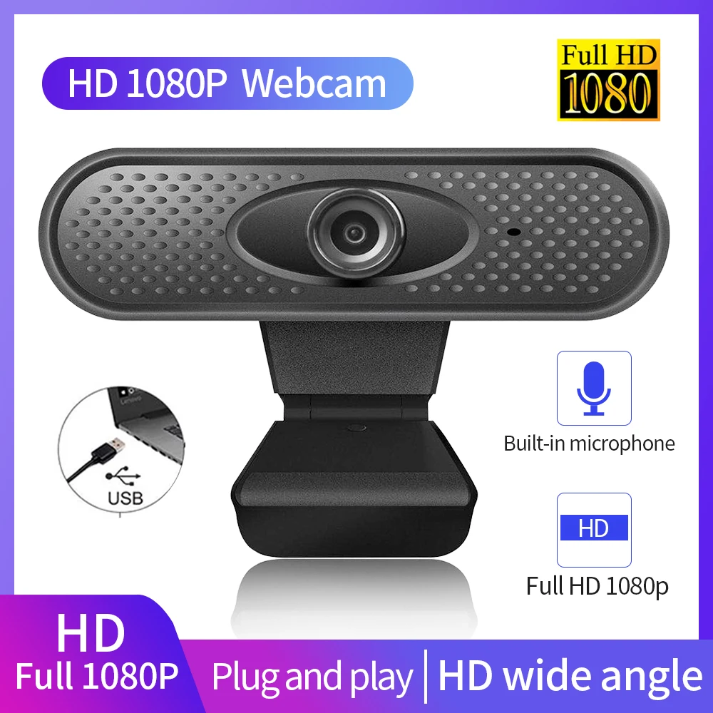 Веб камера HD 1080P X3 для ПК со встроенным микрофоном и поддержкой Android TV|Веб-камеры| |