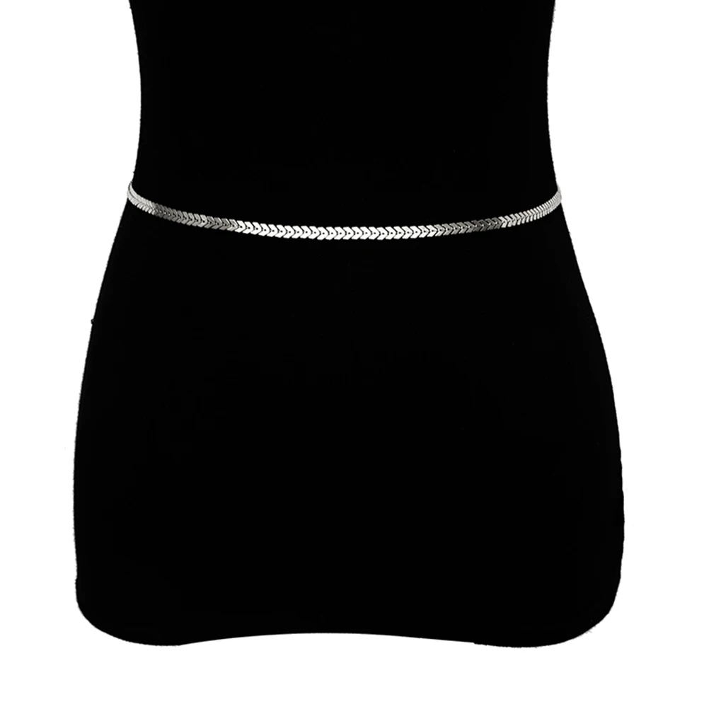 Модная цепочка на талию со стрелками для женщин пояс платья подвески