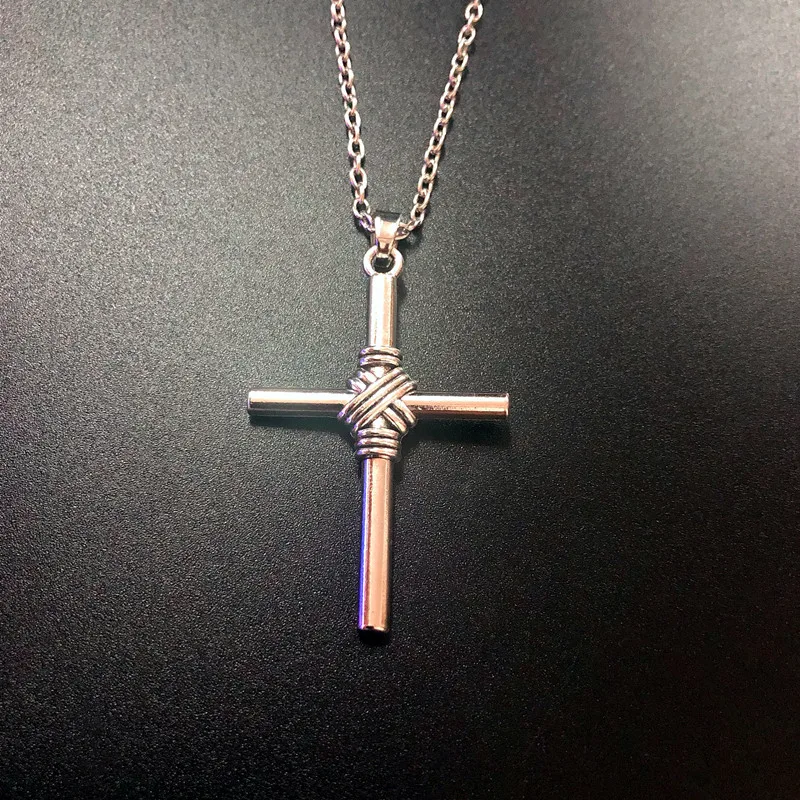 

2021 Trend Fashion Gothic Cross Cross Simple Necklace Cross Charm Student Graduation Faith Gift Jewelry
