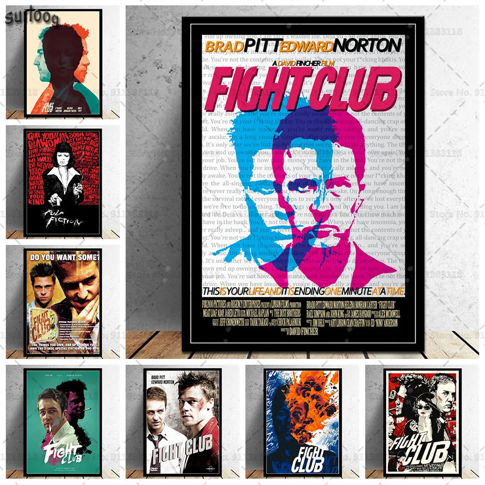 Настенный плакат с изображением фильма драки-клуб | Дом и сад