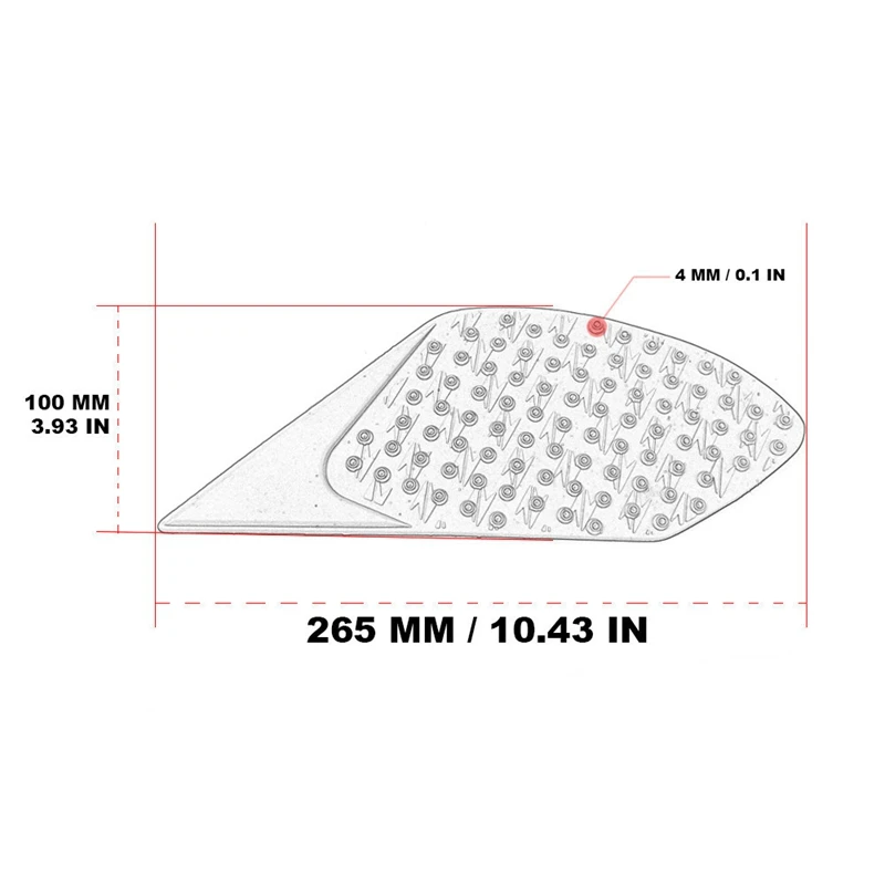 2 шт Мотоциклетный Бак тяги Pad Сторона газа сцепление протектор для Ducati DIAVEL 2012