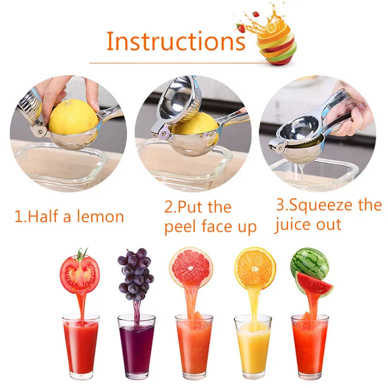 Соковыжималка для лимона цитрусовый соковыжималка фруктов ручной апельсинов
