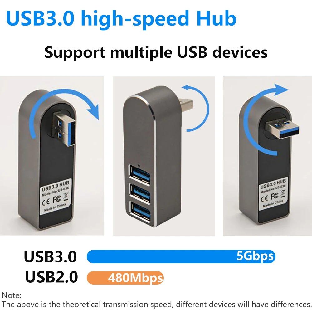 Высокоскоростной концентратор usb хаб 3 0 порта поддержка разветвителя несколько