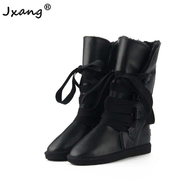 JXANG австралийские классические женские сапоги из натуральной воловьей кожи