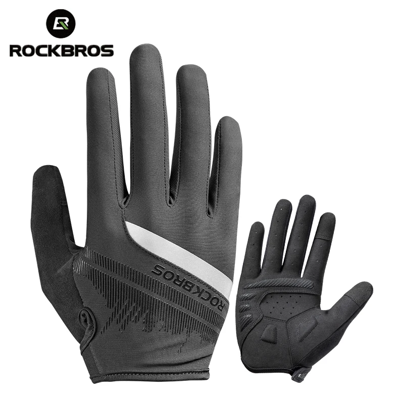 

ROCKBROS Cycling Men's Gloves Spring Autumn Bike Cycling Gloves Sports Shockproof Breathable MTB Mountain Bike Gloves Motorcycle