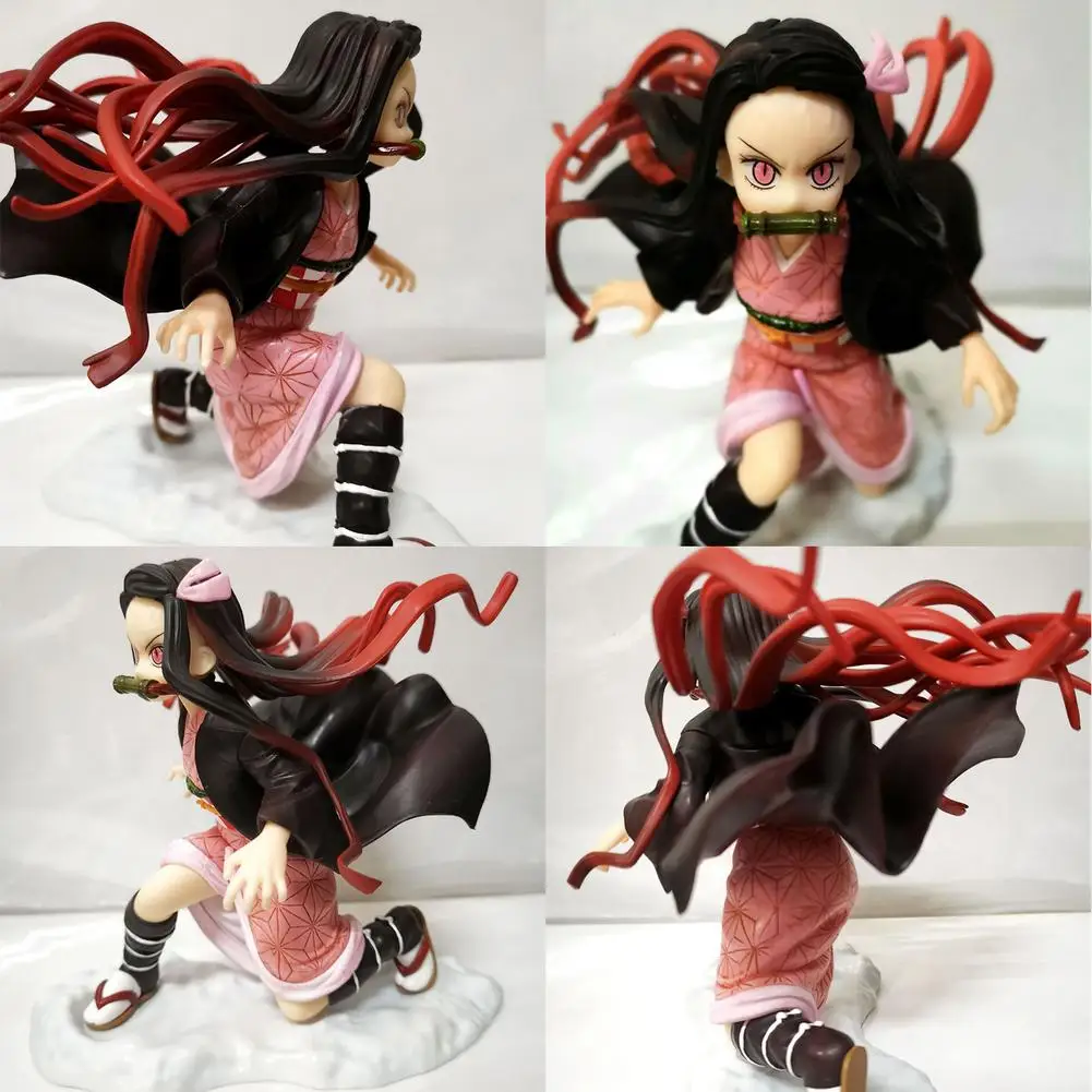 

19cm Demon Slayer Japan Anime Figure Model Nezuko Kamado Collectible Model Toy Child Kid Desktop Decoration Craft Adult Gifts