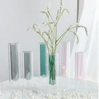 Стеклянная ваза в нордическом стиле, прозрачная, 2 цвета