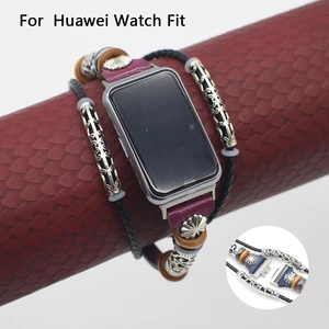 PU Leather Watchband For Huawei Watch Fit Strap Leather Wrist Band Replacement Bracelet Wristband fo in Pakistan
