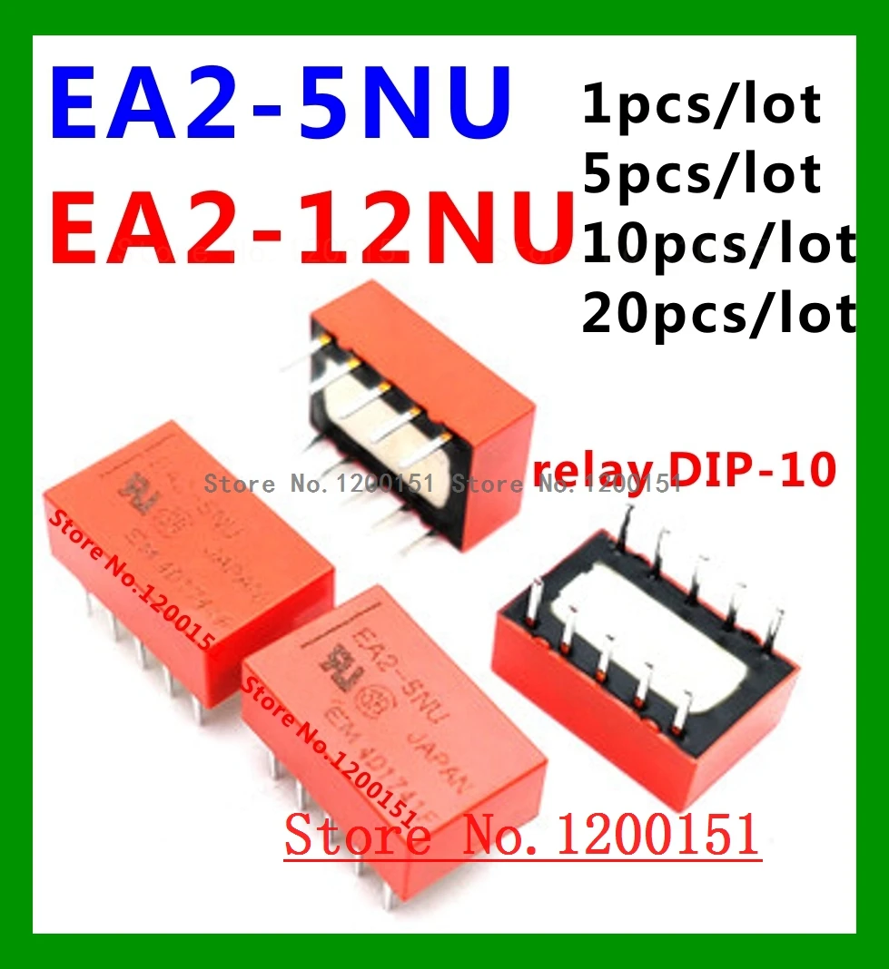 EA2-5NU EA2-5 EA2-12NU вместо EA2-12 ATQ209 TQ2-5V реле DIP-10 | Электронные компоненты и