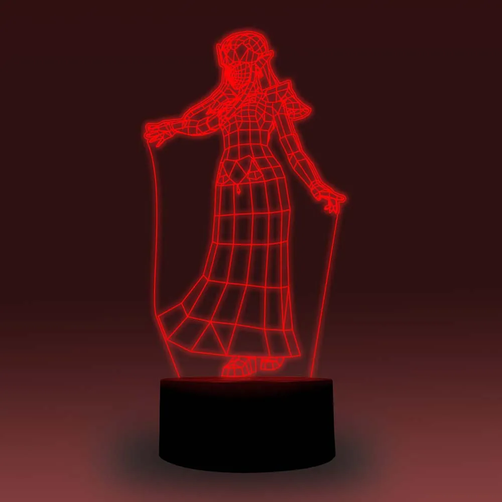 NiteApps 3D Zelda Lady ночник настольная Иллюзия украшение лампа подарок на день рождения приложение/сенсорное управление