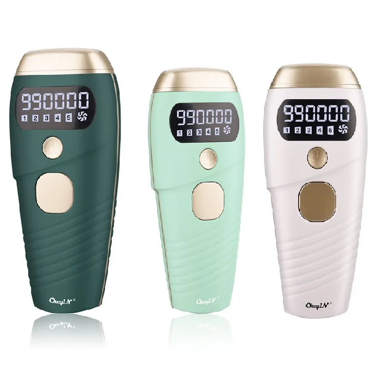 

CkeyiN IPL Epilator Painless Permanent 990000 Hair Remover Photorejuvenation Skin Care Device 5 Energy Levels for Different Skin
