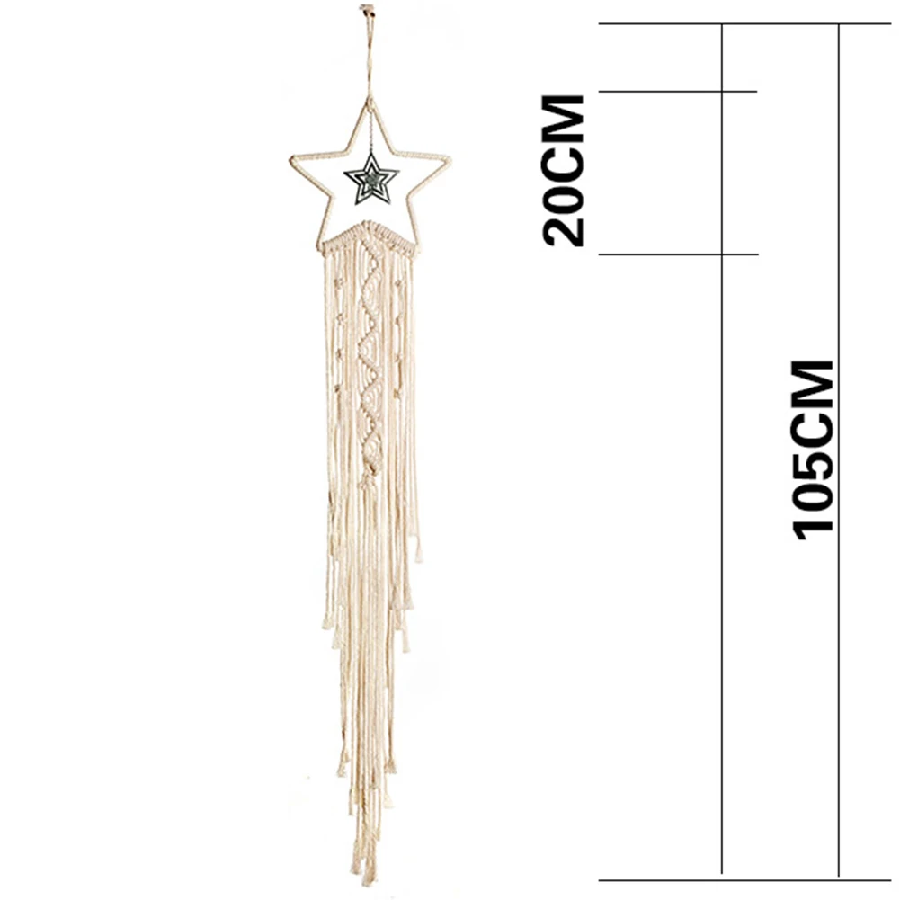 Звезда большая Ловцы снов металлическое кольцо сова искусство ручной работы