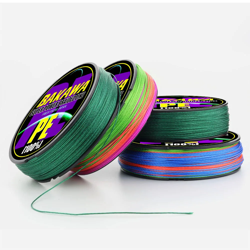 

BAKAWA Carp Braided Fishing Line 9 Strand Pesca Fly Multifilamento Wire Spinning Cord Accessories 100M 300M 500M 1000M 22-135LB