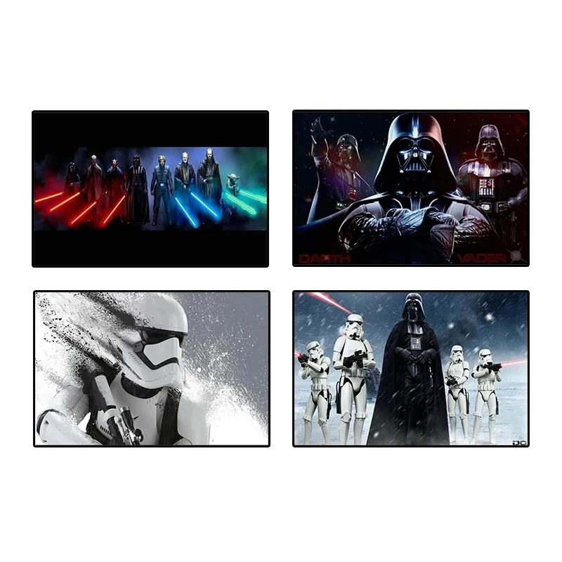 

Canvas Star Wars Poster Painting Wall Darth Vader Yoda Art Prints Modular Pictures Home Decoration For Living Room No Framework