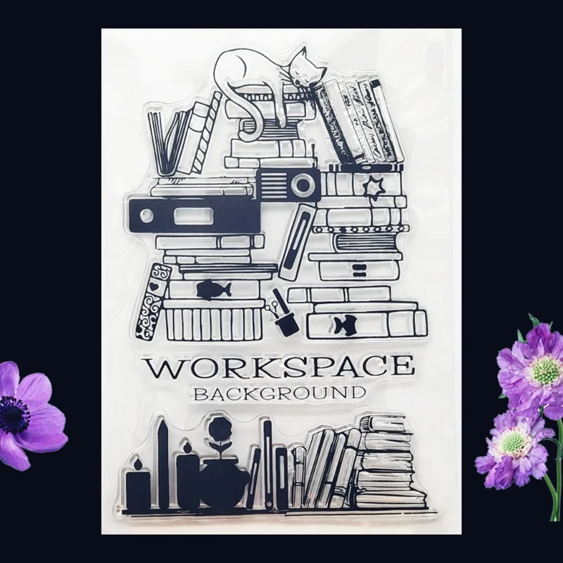 95AA рабочее пространство фон силиконовый прозрачный чехол печать штамп DIY