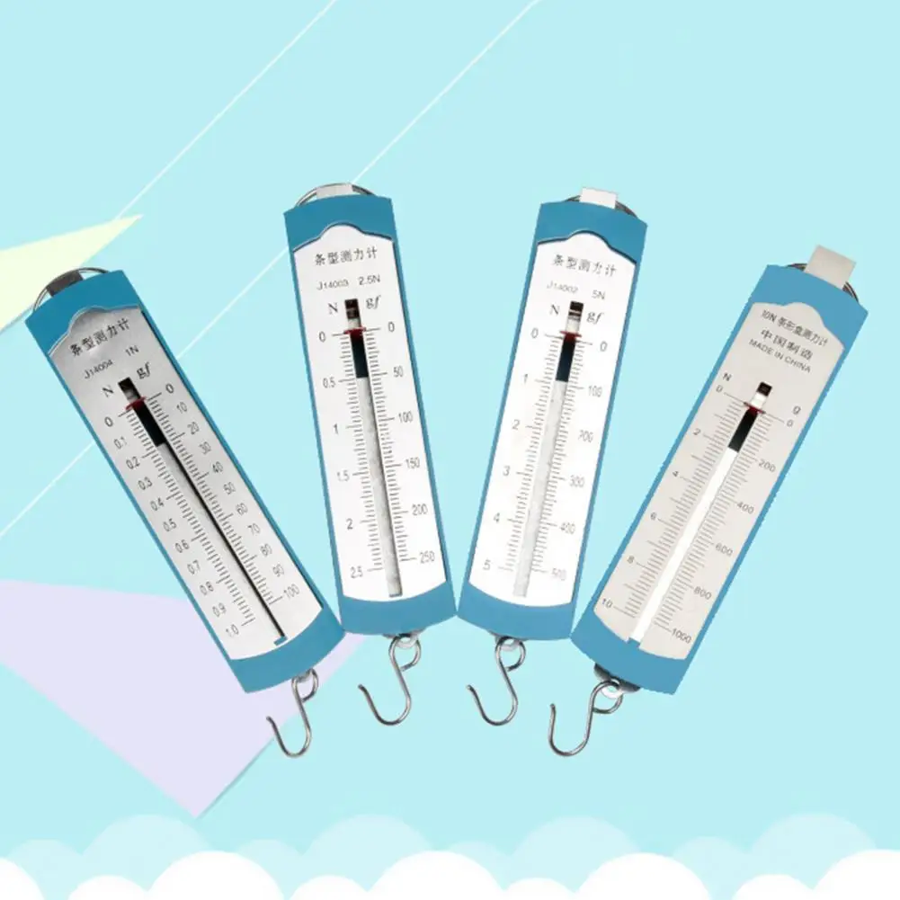 

Physical Spring Dynamometer Toy Portable Ring Double Scale Design Physics Spring Dynamometer for Child