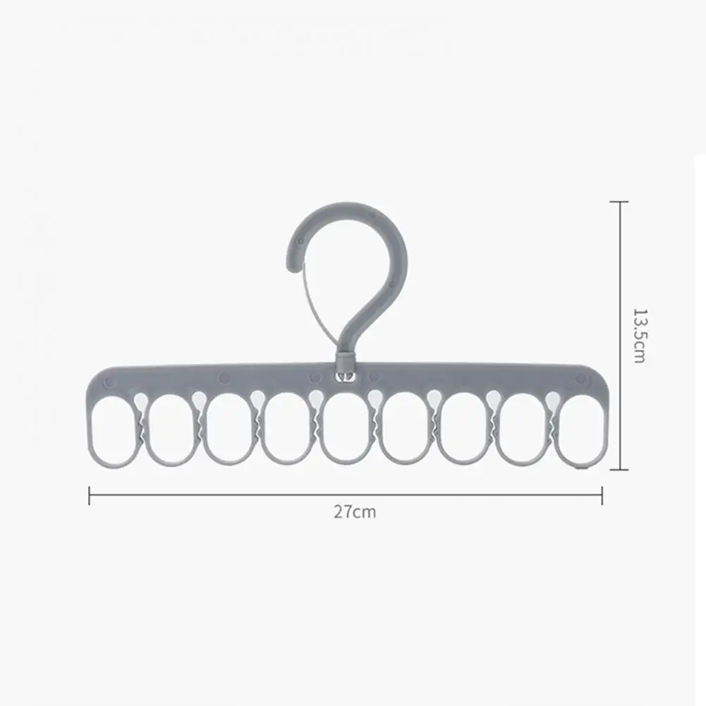 

9 hole Home Clothes Coat Hangers Organizer Plastic Multifunction Clothes Hangers Baby Clothes Drying Racks Dormitory Hanger