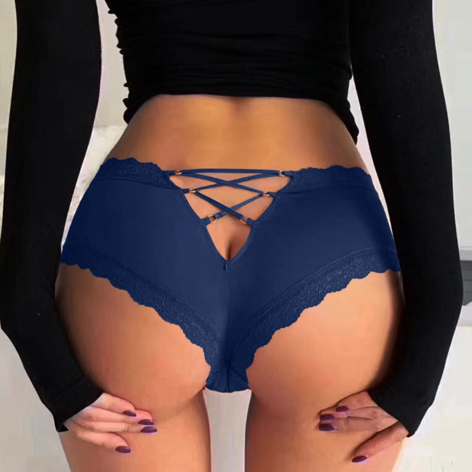 Sexy Lace Breathable Leakproof Woman Physiological Period Pants Antibacterial Four Layers Menstrual Panties Farewell to Sanit | Спорт и