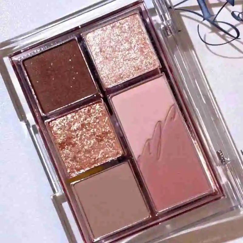

New 6 Colors Nude Shimmer Matte Eyeshadow Pallete Glitter Eyeshadow Long Lasting Waterproof Eye Pigments Shine Eyeshadow Makeup