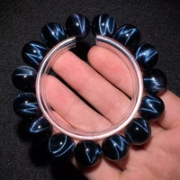 natural genuine blue tigers eye hawk eye round beads bracelet gemstone woman men 10mm 12mm 14mm 16mm 18mm aaaaaa