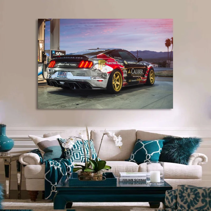 Картины на холсте гоночный автомобиль Mustang Настройка классический Современная