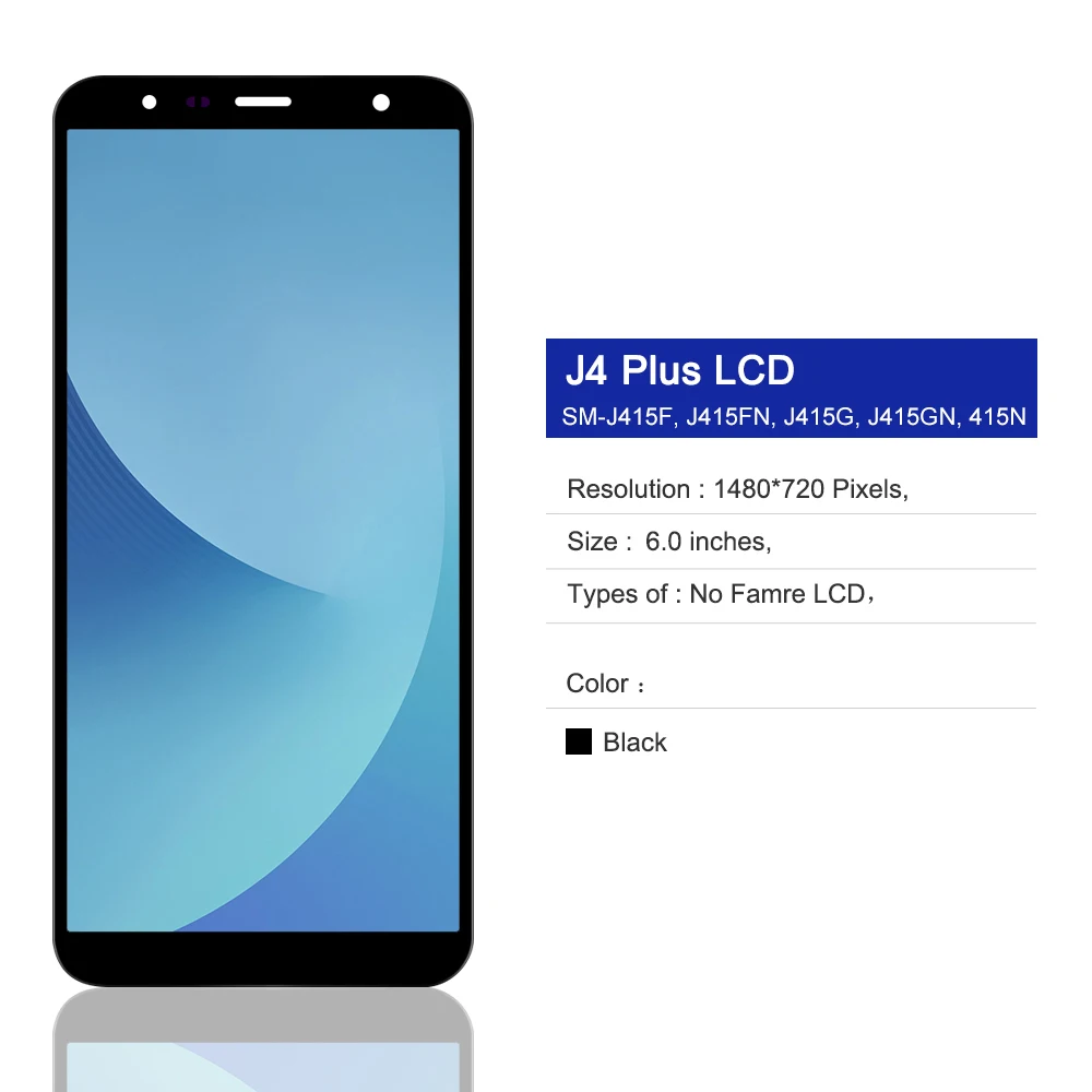 ЖК-дисплей 100% ''для Samsung Galaxy J4 Plus J415 J415F J410 с сенсорным экраном и крышкой