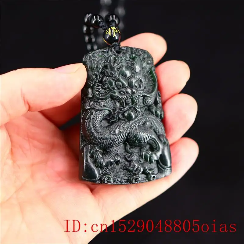 Нефритовый дракон амулет-подвеска модные очаровательные ювелирные изделия