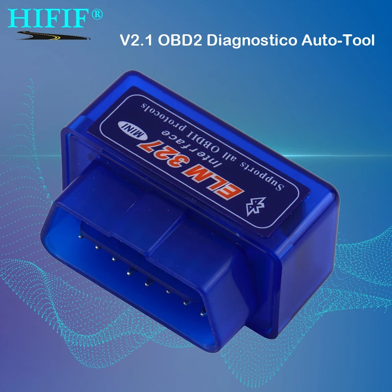Мини ELM327 Bluetooth 2.0 интерфейс V2.1 OBD2 OBD 2 автоматический диагностический инструмент ELM 327 работает на Android Torque/PC v 2.1 адаптер BT