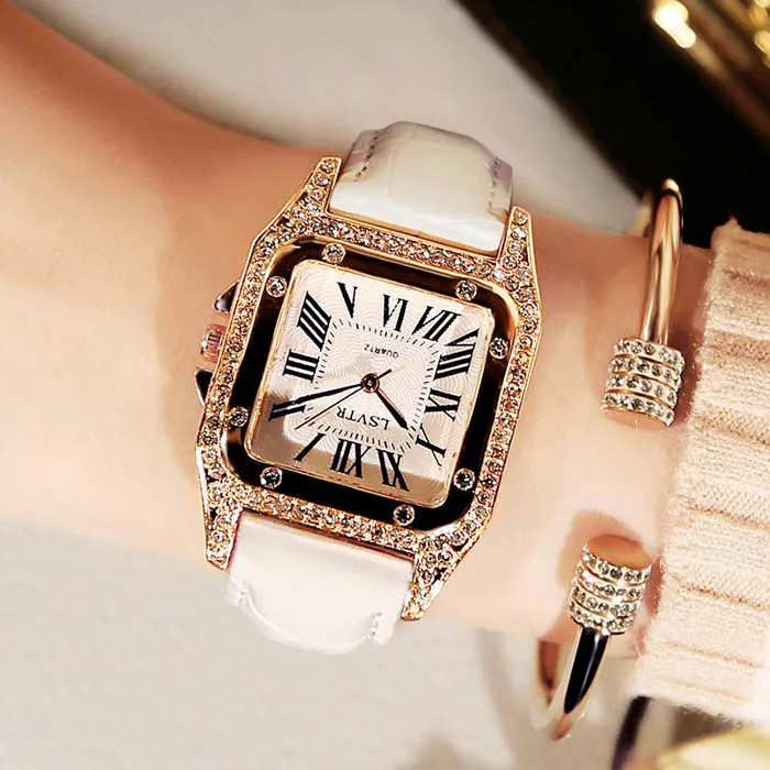 2020 hot lsvtr luxury women watches top brand classic fashion square quartz watch leather strap ladies watches dropshipping free global shipping