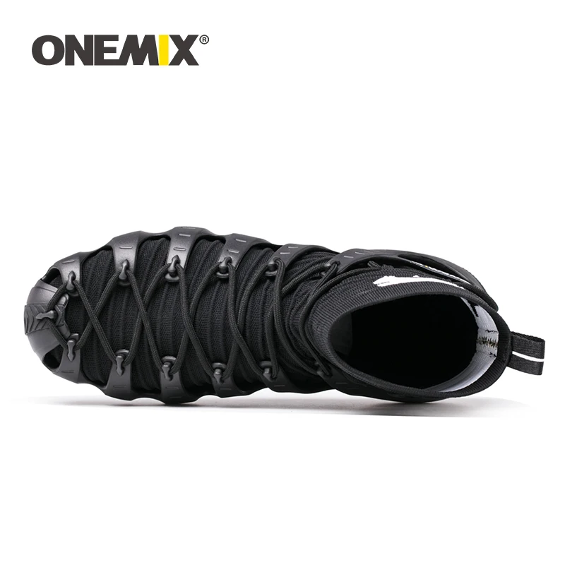 Мужские и женские прогулочные сандалии ONEMIX удобные легкие пляжные на шнуровке