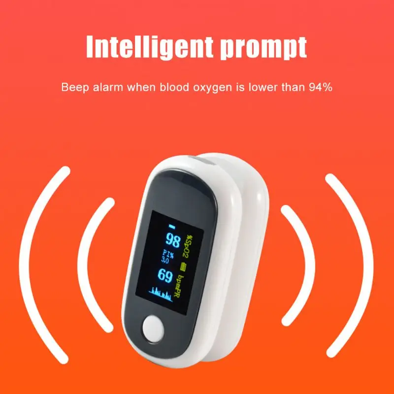 Пульсоксиметр на кончик пальца перезаряжаемый USB| |