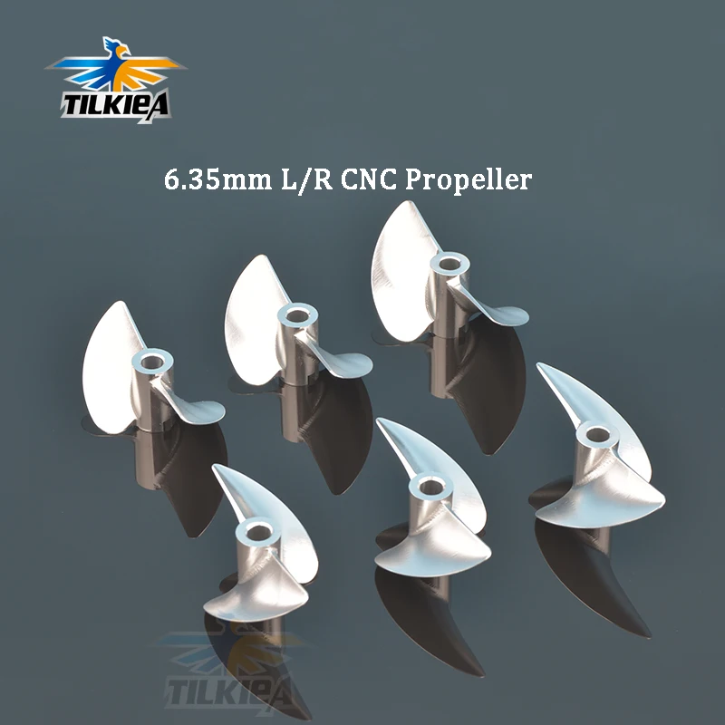 Лодка на радиоуправлении 6 35 мм 7075 Алюминиевые 2 Лопасти пропеллер левый/правый
