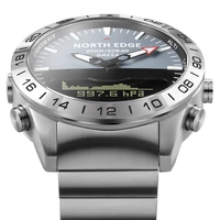 top brand luxury 200m men wristwatch waterproof professional diving watch digital altimeter compass quartz relogio masculino