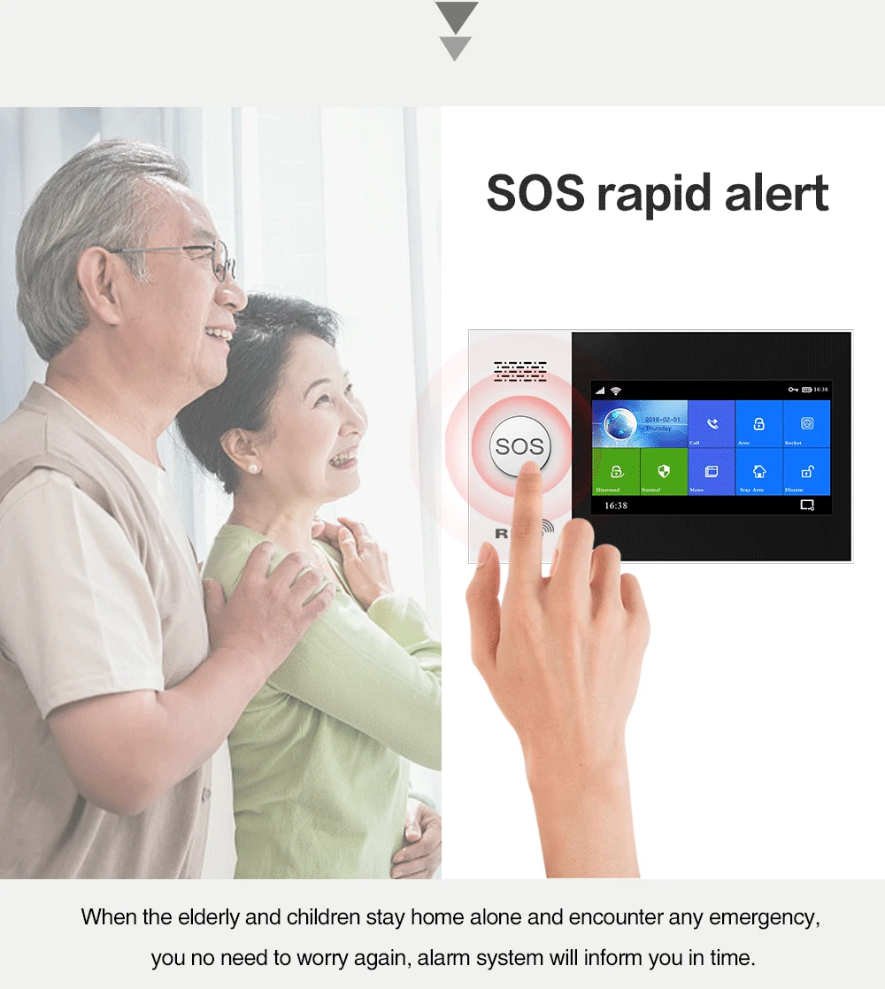 Беспроводная сигнализация MULO Tuya Smart Home система беспроводной безопасности для