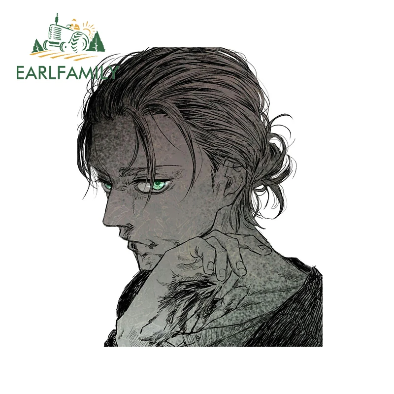 EARLFAMILY 13 см x 10 6 для атаки Титанов Эрена Jaeger наклейки на автомобиль зеркальная