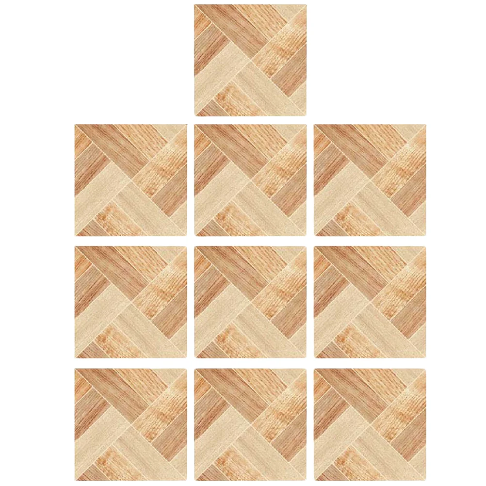 

10pcs Fashion Nordic Style Tile Sticker Crystal Self-adhesive Waterproof Background Sticker Floor Decal for Office Home Bathroom