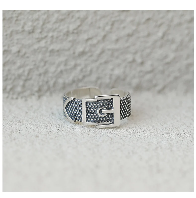 Женское Винтажное кольцо на палец серебристого цвета регулируемый размер |