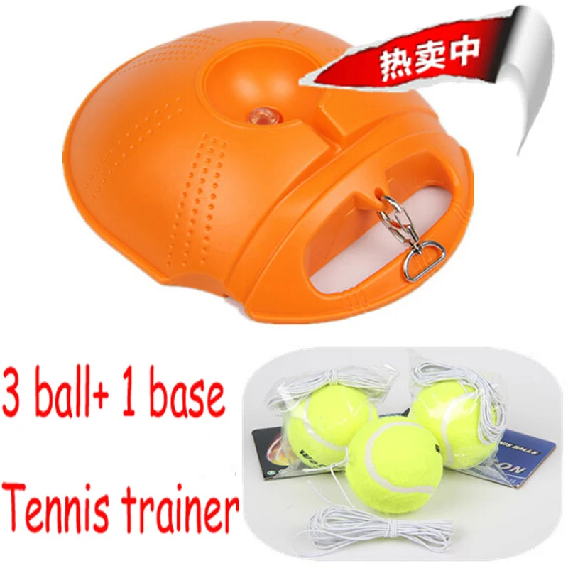 

(3 Ball And 1 Base) NEW Tennis Trainer Practice Single Training Ball Tool Partner Set For Beginner