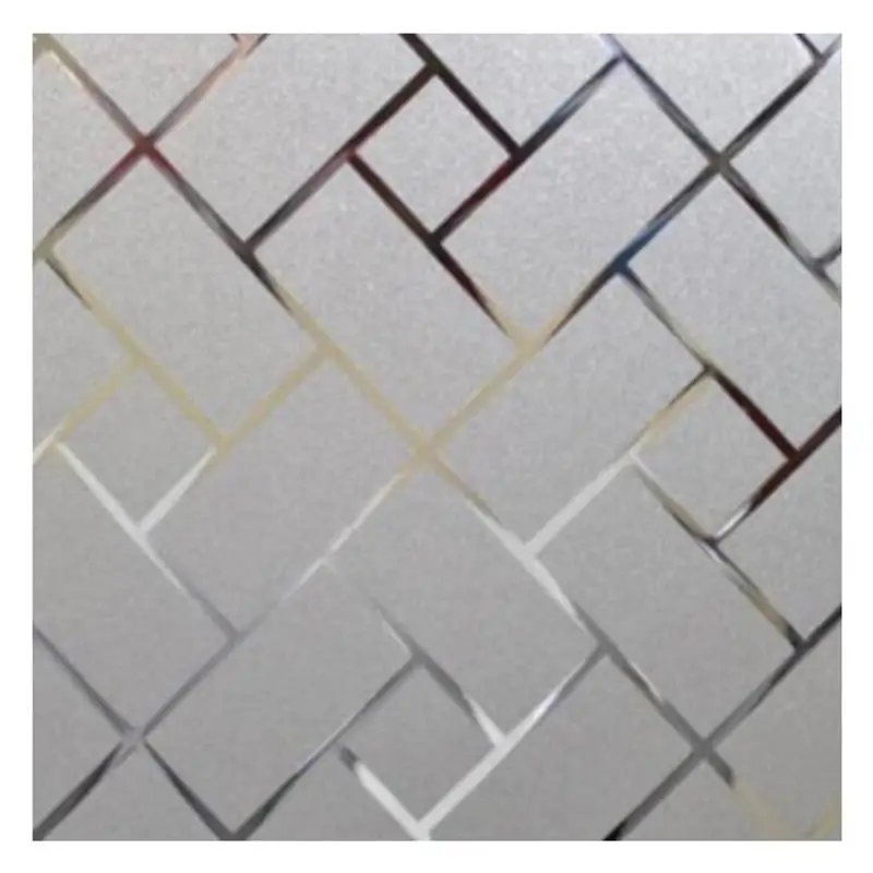 Электростатическая стеклянная пленка длиной 100 см квадратный рисунок бликовое