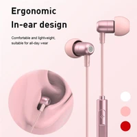 type c wired earphone 3 5mm stereo in ear headphone music gaming headsets bass waterproof sports earbuds with microphone