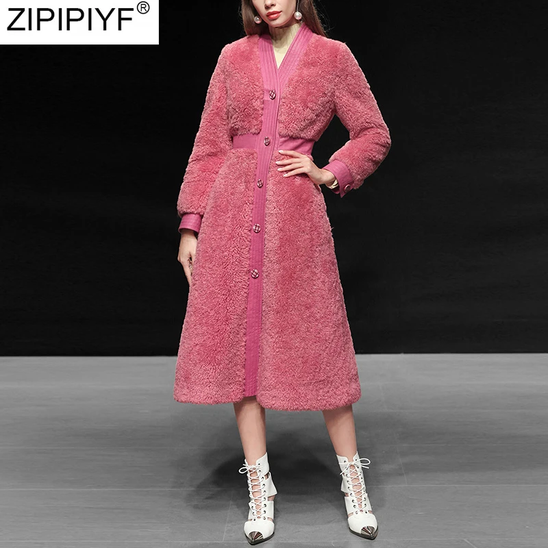 Высококачественное зимнее пальто из искусственного меха для женщин 2019 теплое